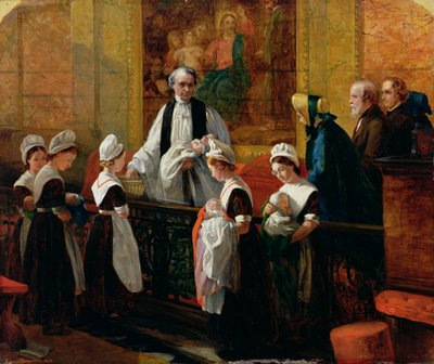 The Christening, 1863 by Emma Brownlow